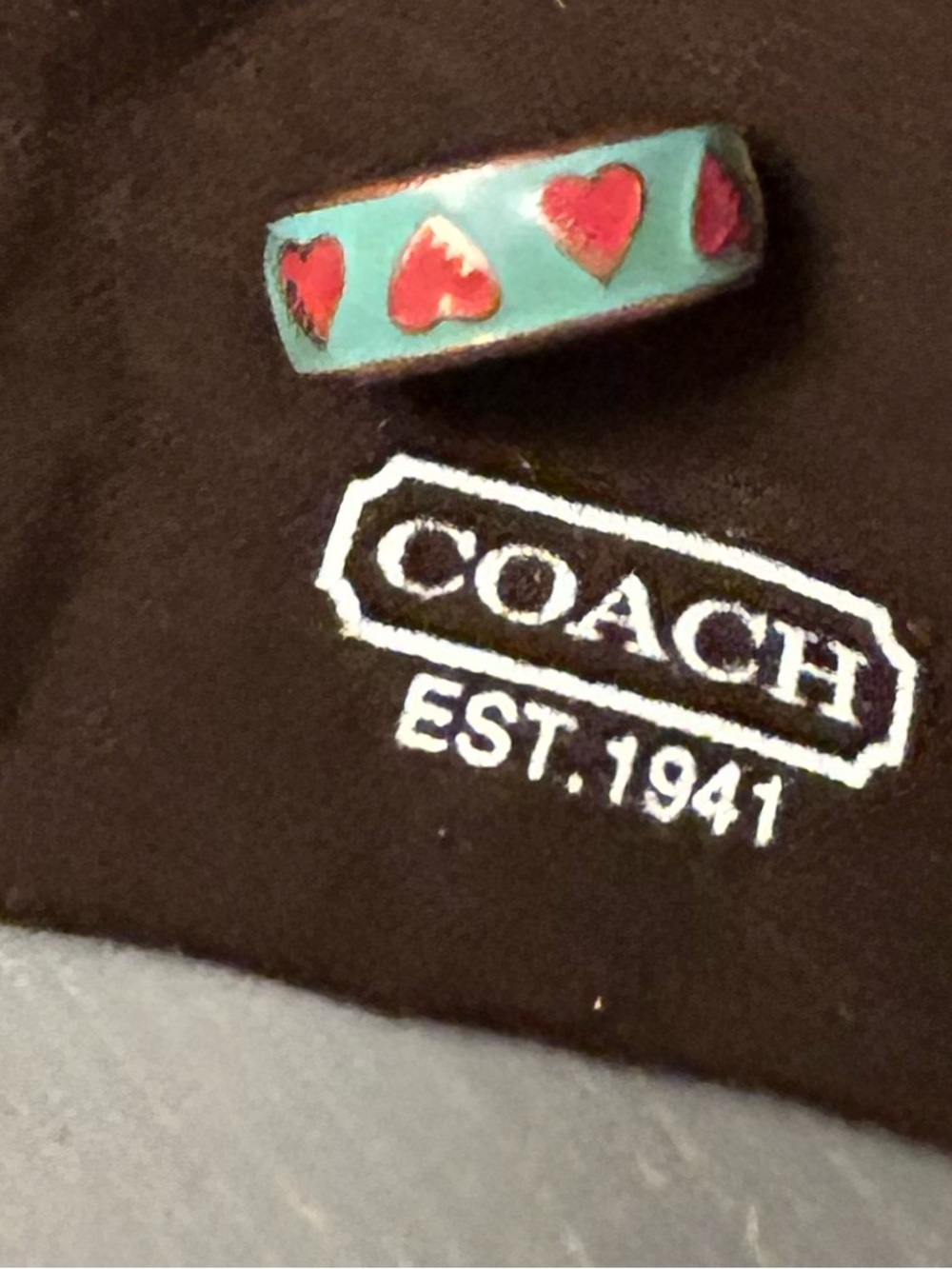 Vintage Coach Neal ring💕